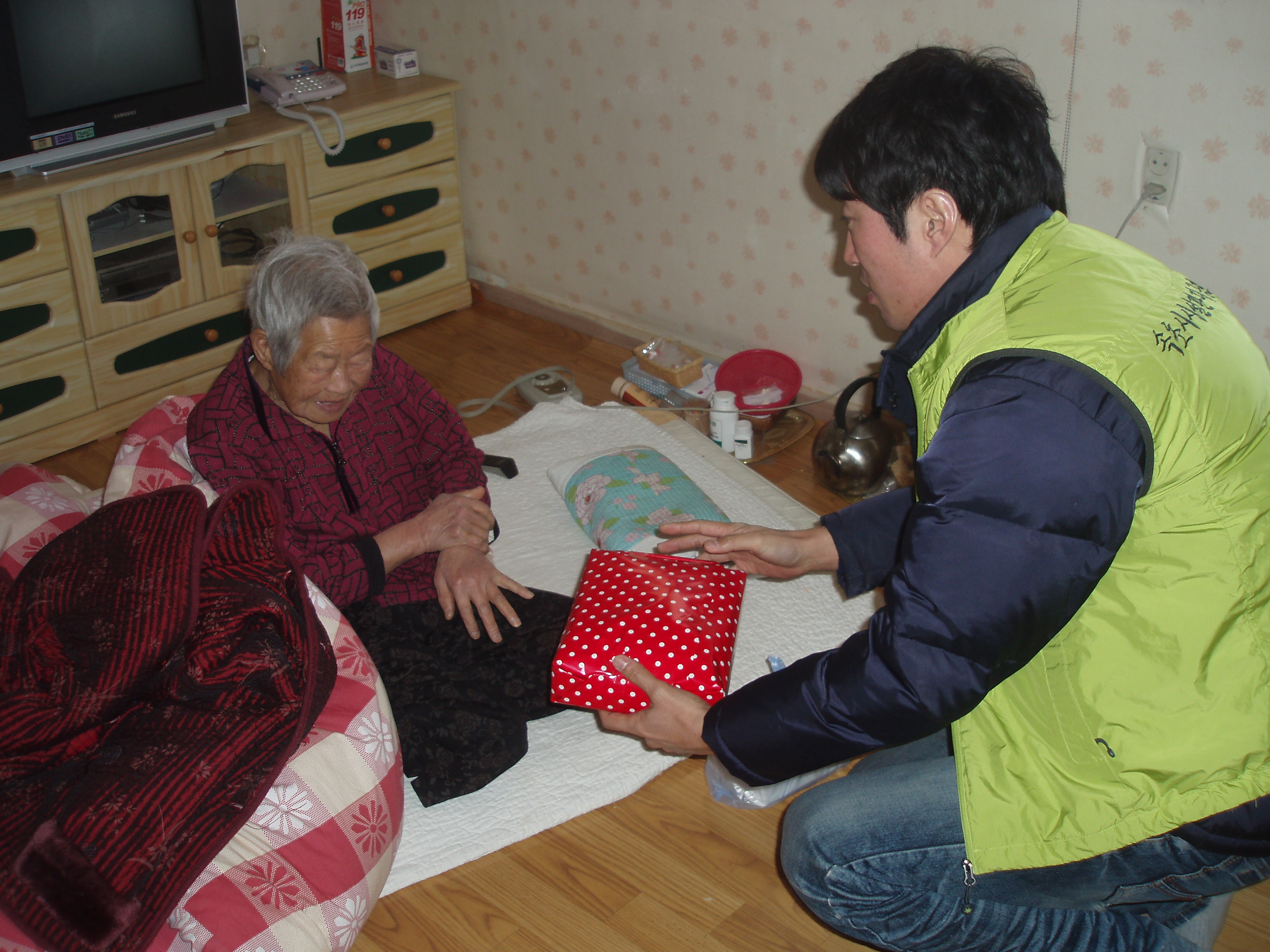 밑반찬 배달 봉사 사진