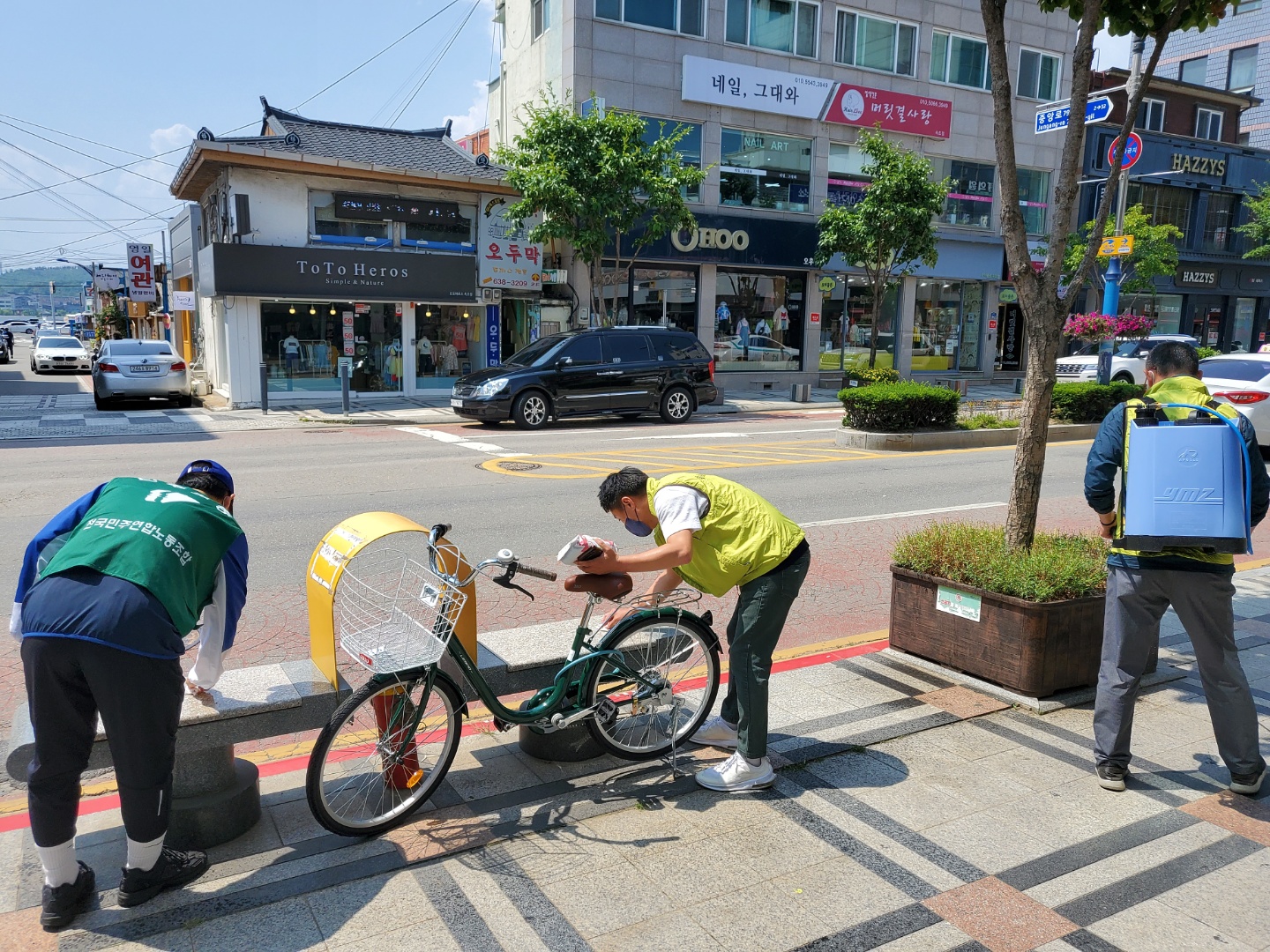 속초시시설관리공단, 노사 합동 환경정화·방역활동 실시